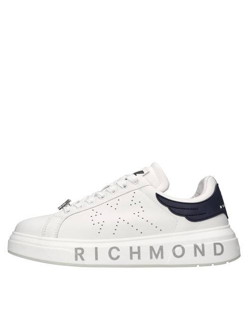 Sneakers in pelle ed ecopelle JOHN RICHMOND | 27306/CP A LEATHERBIANCO-BLU